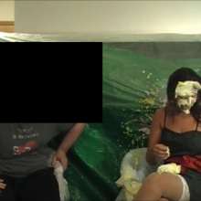 RevSlymsford: Harley G Pied, Gunged, Custarded Chatting With Mystery Man