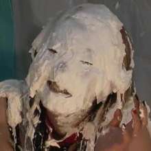 Alumi: 20-year-old submissive pie fetishist Midori's first video and first pie!