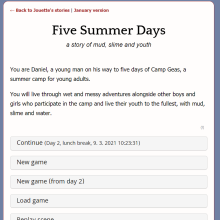 Jouette: Looking for prereaders for interactive wam story