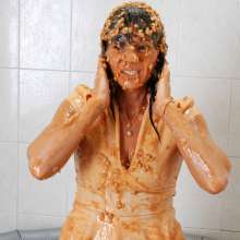 WSMProductions: Mature Brunette Dee Has a Baked Beans Feast in HD
