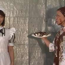 Alumi: 2 Japanese girls in a messy cosplay scene: maid Momo vs. nurse Aoi