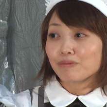 Alumi: 2 Japanese girls in a messy cosplay scene: maid Momo vs. nurse Aoi