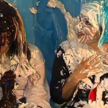 Alumi: Two girls, schoolgirl uniforms, bare soles, and lots of pie!