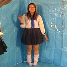 Alumi: Two girls, schoolgirl uniforms, bare soles, and lots of pie!