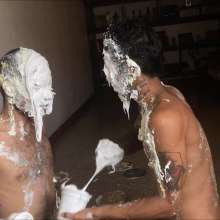 RevSlymsford: Rafa and Daniel Sticky Marshmallow Cream Messy Makeout