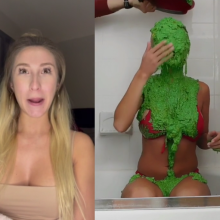 Slimed Models: Vanessa Watches Back Her Epic, Nasty Sliming