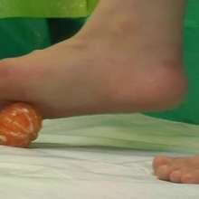 Alumi: Cute, sexy Mai gets her awesome feet sticky, slimy, and slippery