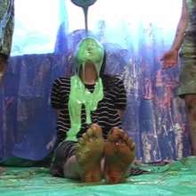 Alumi: Hiroko, Ake, Nami and Chika get crazy, barefoot, slimy and pie-covered!