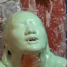 Alumi: 4 Japanese girls playing with whipped cream, slime, and their feet