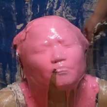 Alumi: 4 Japanese girls playing with whipped cream, slime, and their feet