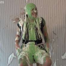 Anglefan: Instagram cutie gets chunky green slimed