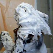 messycharlotte: too much shaving cream