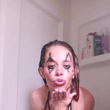 Missblueeyes7777: Bikini Top Clown Soaks Herself