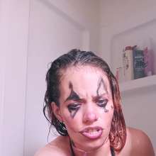 Missblueeyes7777: Bikini Top Clown Soaks Herself
