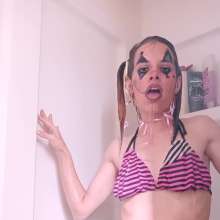 Missblueeyes7777: Bikini Top Clown Soaks Herself