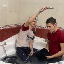 Wet Live Team: Danio and Ruslan Are Splashing in the Jacuzzi