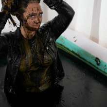 DMarieAllWet: Falling Into the Mud Face First!