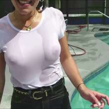 Tight and Wet Clothes: Felicia Wears Sergio Valente Jeans Part 2