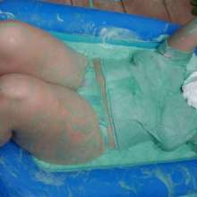 Darkabyss445: Gunge Bath in Sexy Top and Bikini Bottom