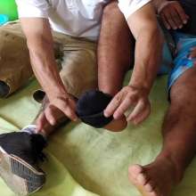 lovingmessy4you: Gustavo and Milton Playing Slime and Clean Feet