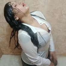 WetPlace: Jazminss Taking Shower In Shirt And Mini Skirt