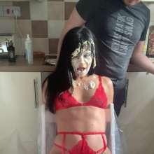 WAMfuns Messy Forfeits: Lily Luxx Tied, Pied And Trashed