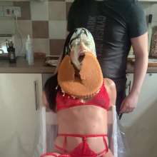 WAMfuns Messy Forfeits: Lily Luxx Tied, Pied And Trashed
