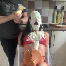 WAMfuns Messy Forfeits: Lily Luxx Tied, Pied And Trashed