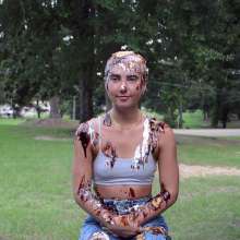 FunFilled Photography: Mallory's Pie and Slime Extravaganza in Jeans!
