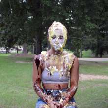 FunFilled Photography: Mallory's Pie and Slime Extravaganza in Jeans!