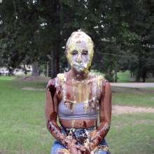 FunFilled Photography: Mallory's Pie and Slime Extravaganza in Jeans!