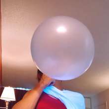 Missblueeyes7777: Messy Girl Blows Messy Bubbles