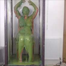 RevSlymsford: Nikki Double Gunged In Micro Bikini Then Savoury Slopped!