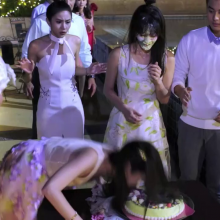 Gater: Two cake faceplants in a Thai TV series