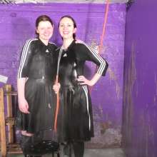 DungeonMasterOne: Pie Fighting Dresses: We are going to pie the hell out of each other!