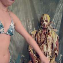 FunFilled Photography: Rebecca's Pie/slime Revenge on the Photographer!