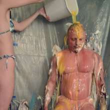 FunFilled Photography: Rebecca's Pie/slime Revenge on the Photographer!