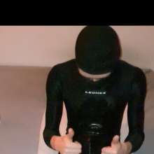 Thelycrafox: Messy with lube in Leohex Lycra jumpsuit