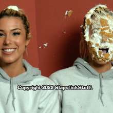 SlapstickStuff: Scarlet Takes 16 Pies, 3 Cakes and Slime... In A Hoodie?!