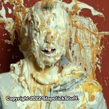 SlapstickStuff: Scarlet Takes 16 Pies, 3 Cakes and Slime... In A Hoodie?!