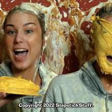 SlapstickStuff: Scarlet Takes 16 Pies, 3 Cakes and Slime... In A Hoodie?!