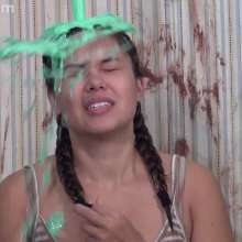 Anglefan: India gets slimed in pigtails!