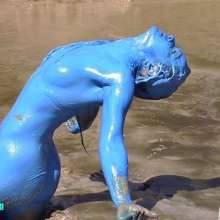 FOXY: Ayako in blue--Only painting