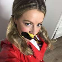bsmessybakery: Bondage school girl