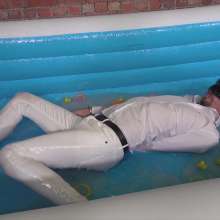 WamtasticUK: Adam Dunking for Ducks in Clear Gunge in White Outfit