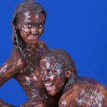 Lara_eurowam: Andreea and Reka Had Fun Covering each Other with Pudding