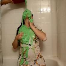 Slimed Models: One of Our Sexiest Green Slimings Ever