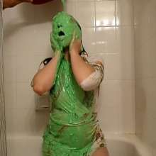 Slimed Models: One of Our Sexiest Green Slimings Ever