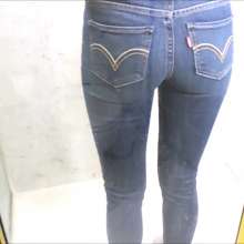 Tight and Wet Clothes: A Wet Skintight Levi's Jeans Video