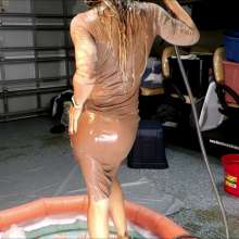 Tight and Wet Clothes: Candy's Wet Dress Fun